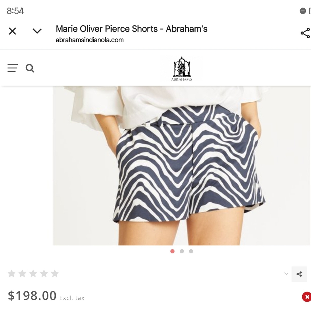 NWOT Zebra Print Marie Oliver Women's Shorts Sz 8 - Picture 10 of 10